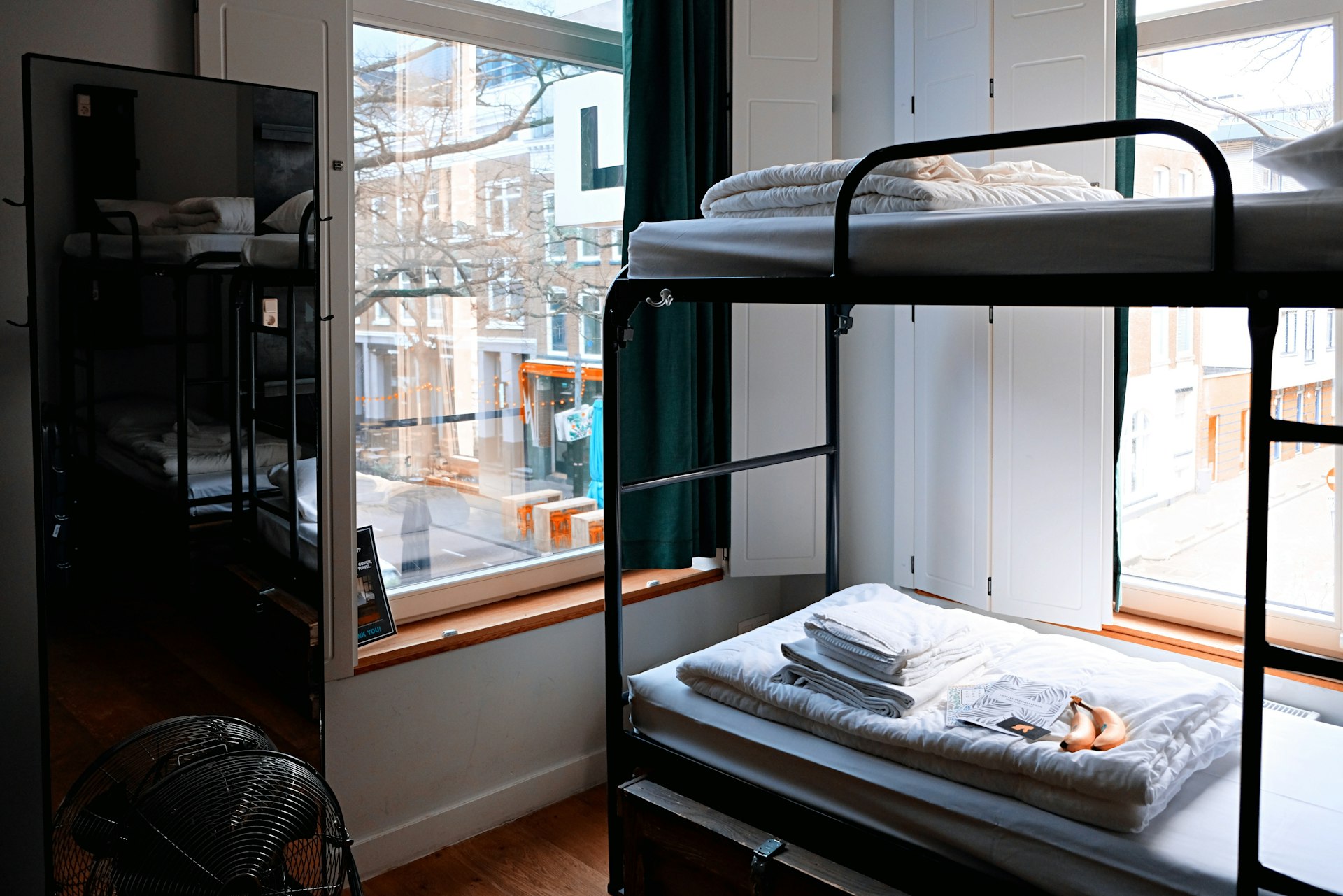Hotel room with WiFi network connectivity