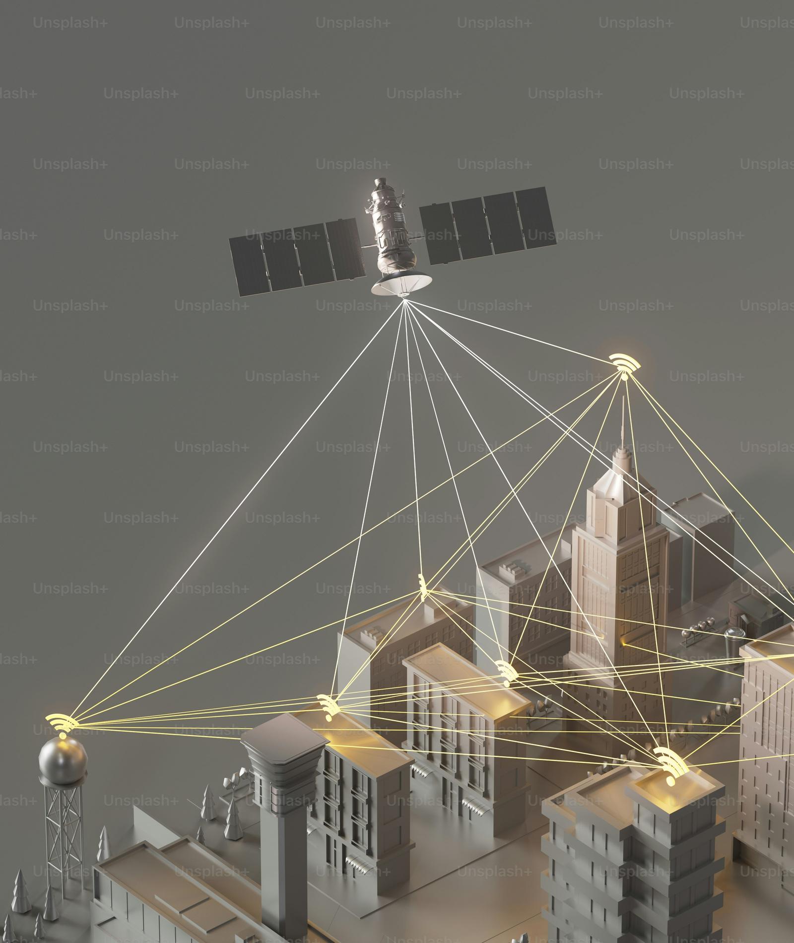 Satellite communicator and radio equipment on a table