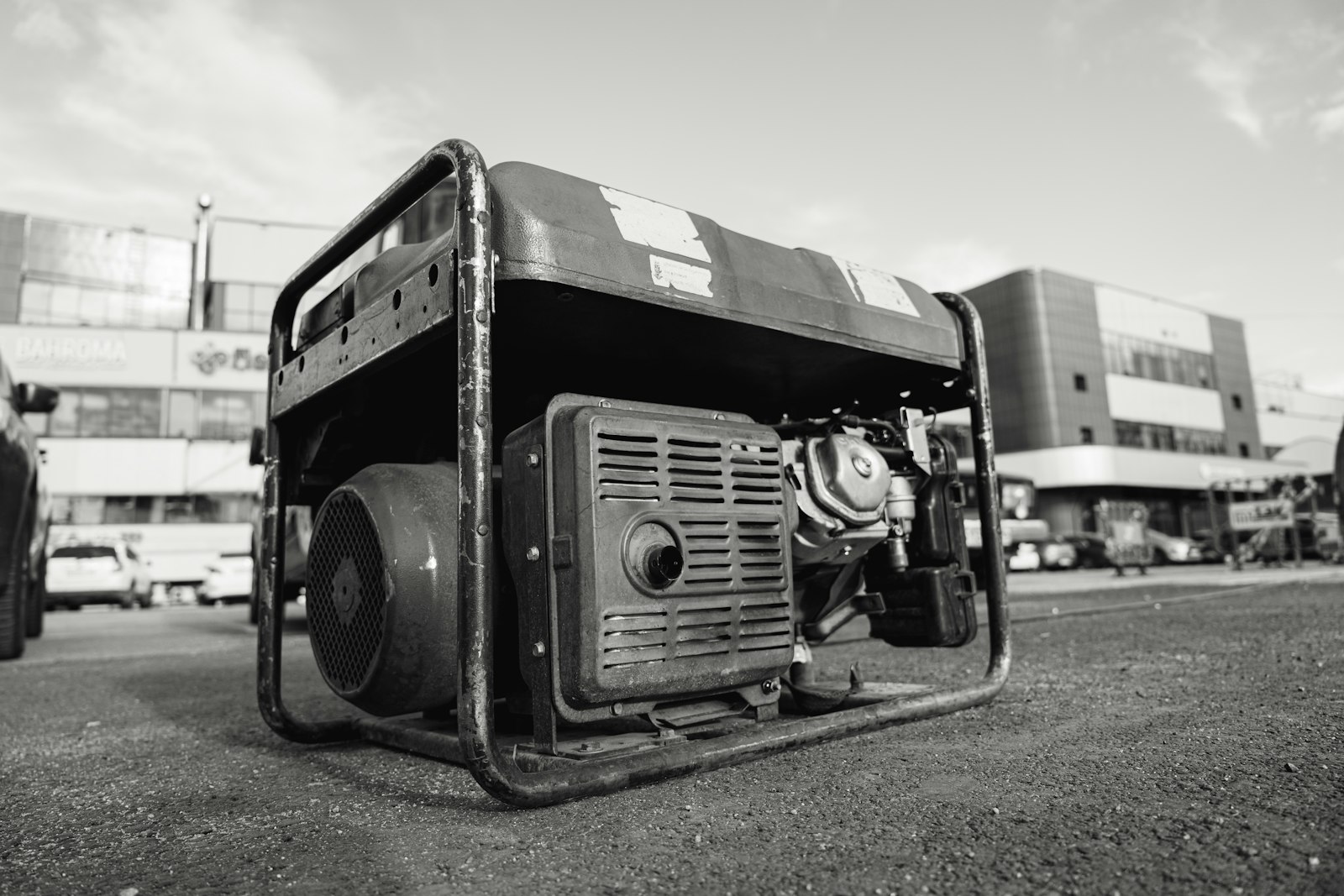 Portable power station charging electronics outdoors