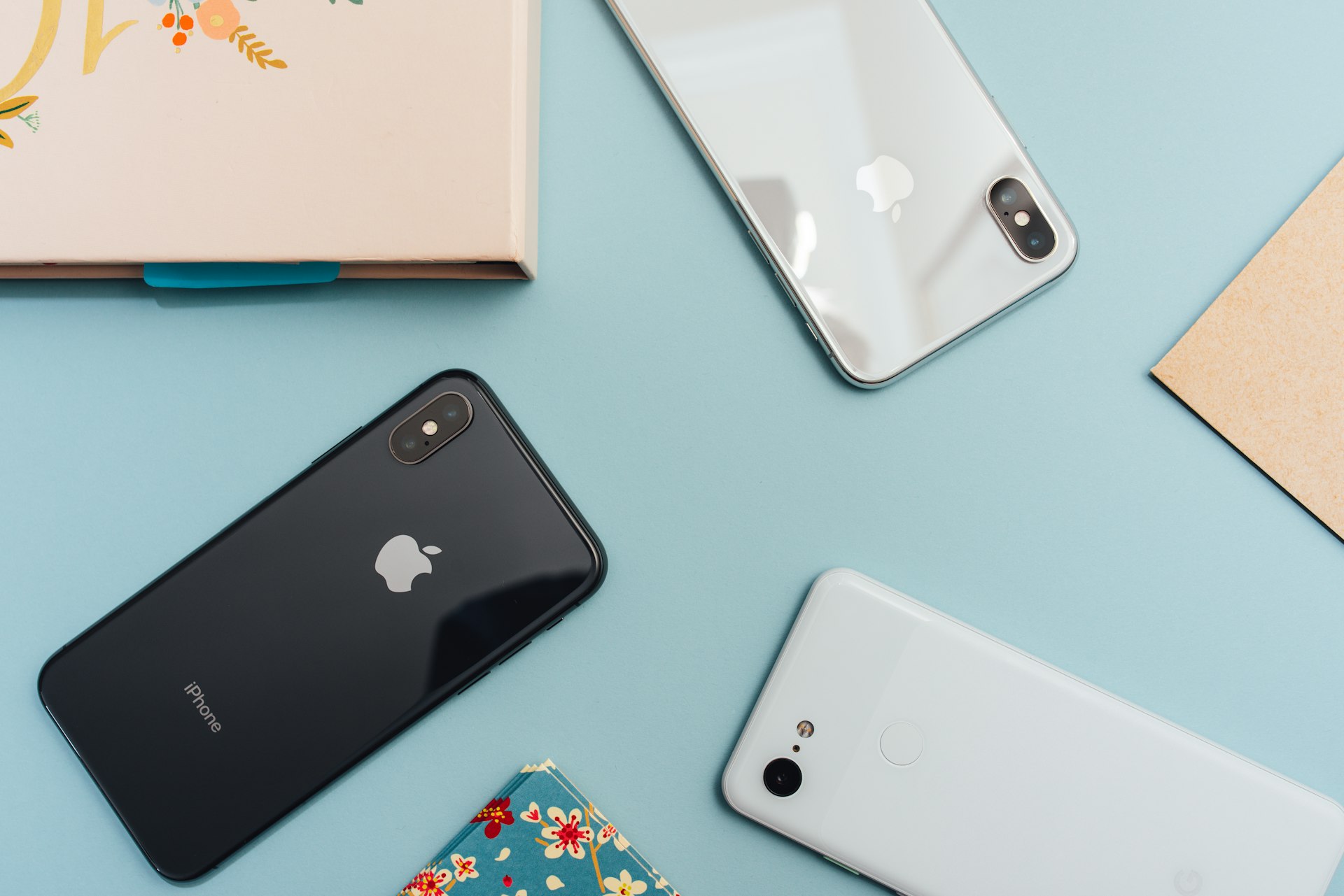 SIM card being inserted into smartphone